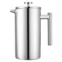 French Press Coffee Maker, 1.5 Liter Stainless Steel Coffee Press Tea Maker with Filter, Large Double Wall V952-BXGKFYHBXGYSXDLKO001V0