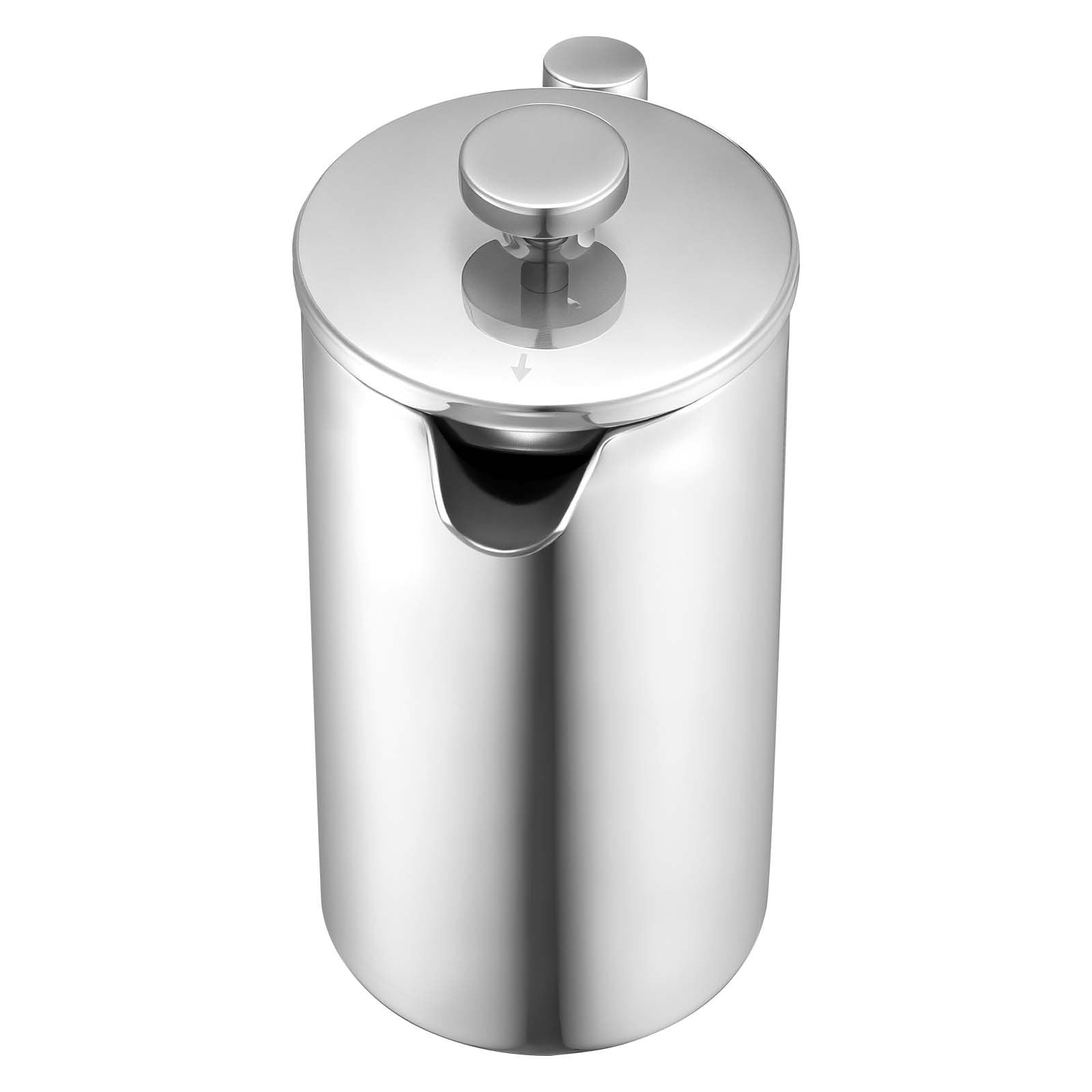 French Press Coffee Maker, 1 Liter Stainless Steel Coffee Press Tea Maker with Filter, Large Double Wall V952-BXGKFYHBXGYSZP2FL001V0