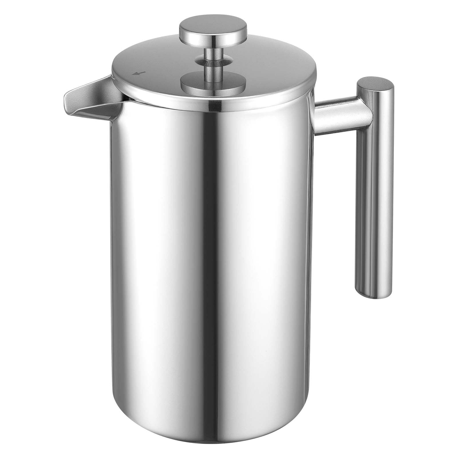 French Press Coffee Maker, 1 Liter Stainless Steel Coffee Press Tea Maker with Filter, Large Double Wall V952-BXGKFYHBXGYSZP2FL001V0