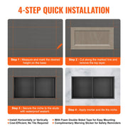 33.02 x 63.5 cm No Tile Shower Niche 304 Stainless Steel, Wall-Inserted Niche Recessed Double Shelves, Sealed V952-BXGLYBK2C13YEJQ0NV0