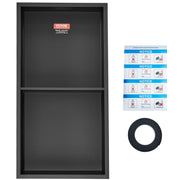 33.02 x 63.5 cm No Tile Shower Niche 304 Stainless Steel, Wall-Inserted Niche Recessed Double Shelves, Sealed V952-BXGLYBK2C13YEJQ0NV0