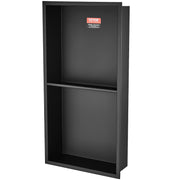 33.02 x 63.5 cm No Tile Shower Niche 304 Stainless Steel, Wall-Inserted Niche Recessed Double Shelves, Sealed V952-BXGLYBK2C13YEJQ0NV0