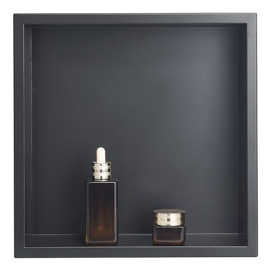 Shower Niche, 33.0 x 33.0 x 10.2 cm Recessed Wall Niche, Heavy-duty Stainless Steel Modern Soap & Shampoo V952-BXGLYBKHS1C1MYHU6001V0