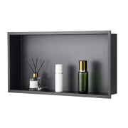 Shower Niche, 33.0 x 63.5 x 10.2 cm Recessed Wall Niche, Heavy-duty Stainless Steel Modern Soap & Shampoo V952-BXGLYBKHS1C1QL8XL001V0