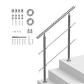 39.4in Handrails for Outdoor Steps 2 Crossbars Staircase for Porch Deck V952-BXGSLZFS100CZ97QUV0