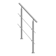 39.4in Handrails for Outdoor Steps 2 Crossbars Staircase for Porch Deck V952-BXGSLZFS100CZ97QUV0