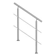 39.4in Handrails for Outdoor Steps 2 Crossbars Staircase for Porch Deck V952-BXGSLZFS100CZ97QUV0