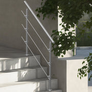 47.2in Handrails for Outdoor Steps 3 Crossbars Staircase for Porch Deck V952-BXGSLZFS120CCRS3EV0