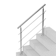 47.2in Handrails for Outdoor Steps 3 Crossbars Staircase for Porch Deck V952-BXGSLZFS120CCRS3EV0
