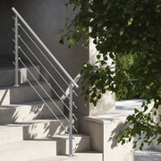 59in Handrails for Outdoor Steps 5 Crossbars Staircase for Porch Deck V952-BXGSLZFS150C5SAPEV0