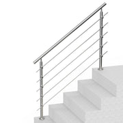 59in Handrails for Outdoor Steps 5 Crossbars Staircase for Porch Deck V952-BXGSLZFS150C5SAPEV0