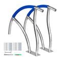 Pool Handrail, 30" x 30" Swimming Pool Stair Rail, 2 PCs Stainless Steel Stair Pool Hand Rail Rated 375lbs V952-BXGY30X302PCSXI6UV0
