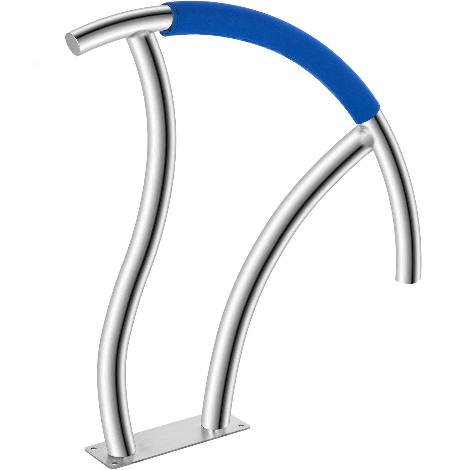 Pool Handrail, 30" x 30" Swimming Pool Stair Rail, 2 PCs Stainless Steel Stair Pool Hand Rail Rated 375lbs V952-BXGY30X302PCSXI6UV0