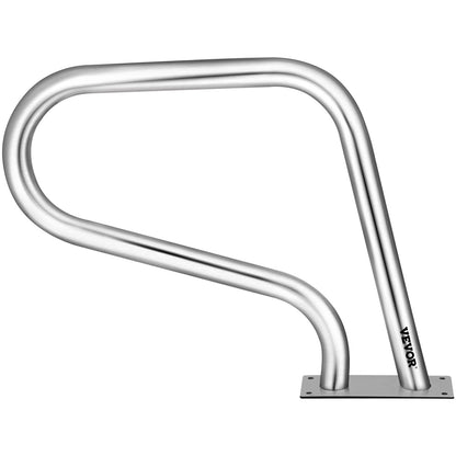 Pool Rail 32x23 Pool Railing 304 Stainless Steel 250LBS Load Capacity Silver Rustproof Pool Handrail V952-BXGYCFS3W32X23YC1V0
