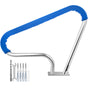 Pool Rail 39x32 Pool Railing 304 Stainless Steel 250LBS Load Capacity Silver Rustproof Pool Handrail V952-BXGYCFS3W39X32YC1V0
