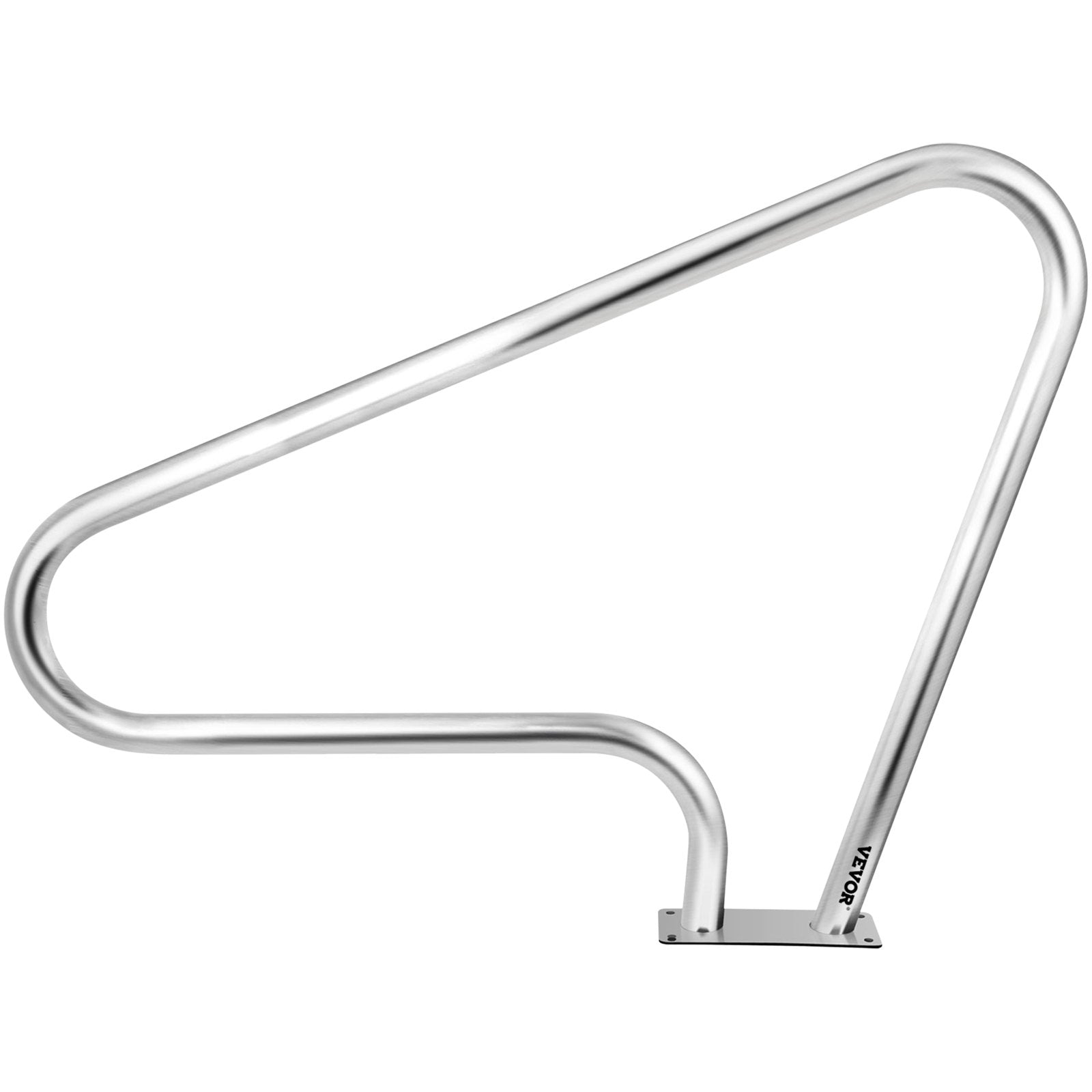Pool Rail 48x36 Pool Railing 304 Stainless Steel 250LBS Load Capacity Silver Rustproof Pool Handrail V952-BXGYCFS3W48X36YC1V0