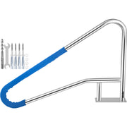 Pool Rail 55x32 Pool Railing 304 Stainless Steel 250LBS Load Capacity Silver Rustproof Pool Handrail V952-BXGYCFS4W55X32YC1V0