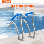 Pool Handrail 2 PCS 30x30in Stainless Steel with Base Plate for Spas V952-BXGYCFSDDB30FQ827V0