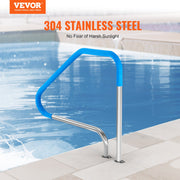 Pool Handrail 46 x 37 inch Stainless Steel (Pre-built) for Indoor/Outdoor V952-BXGYCFSYM4632HFCOV0
