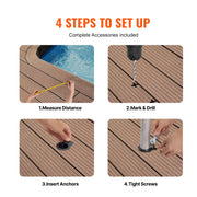 Pool Handrail 46 x 37 inch Stainless Steel (Pre-built) for Indoor/Outdoor V952-BXGYCFSYM4632HFCOV0