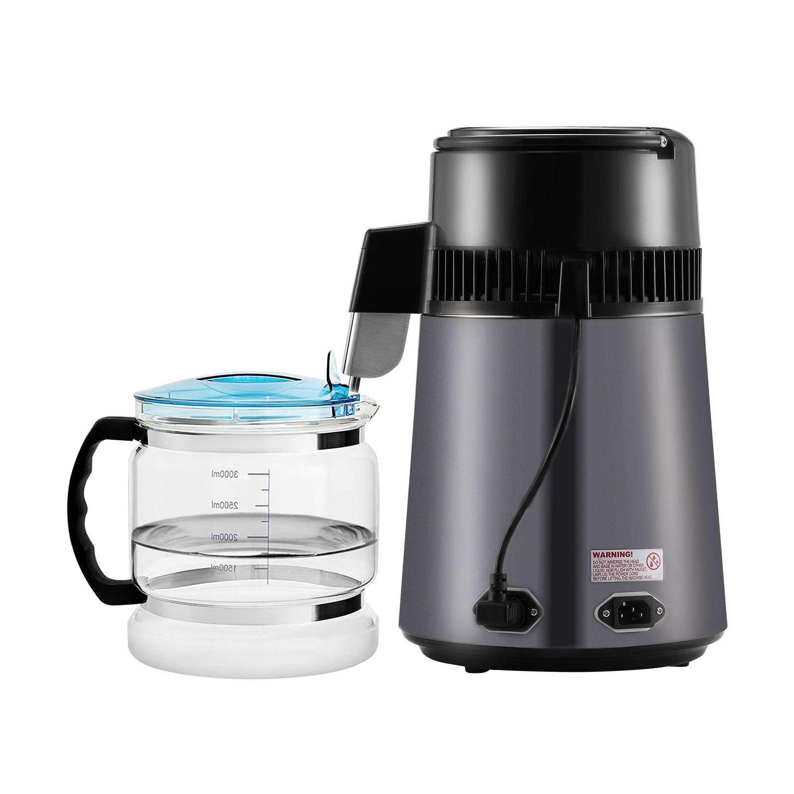 Water Distiller, 4L 1.05 Gallon Pure Water Purifier Filter For Home Countertop, 750W Distilled Water Maker, V952-BXGZLSJXB4LDXH9BQV3