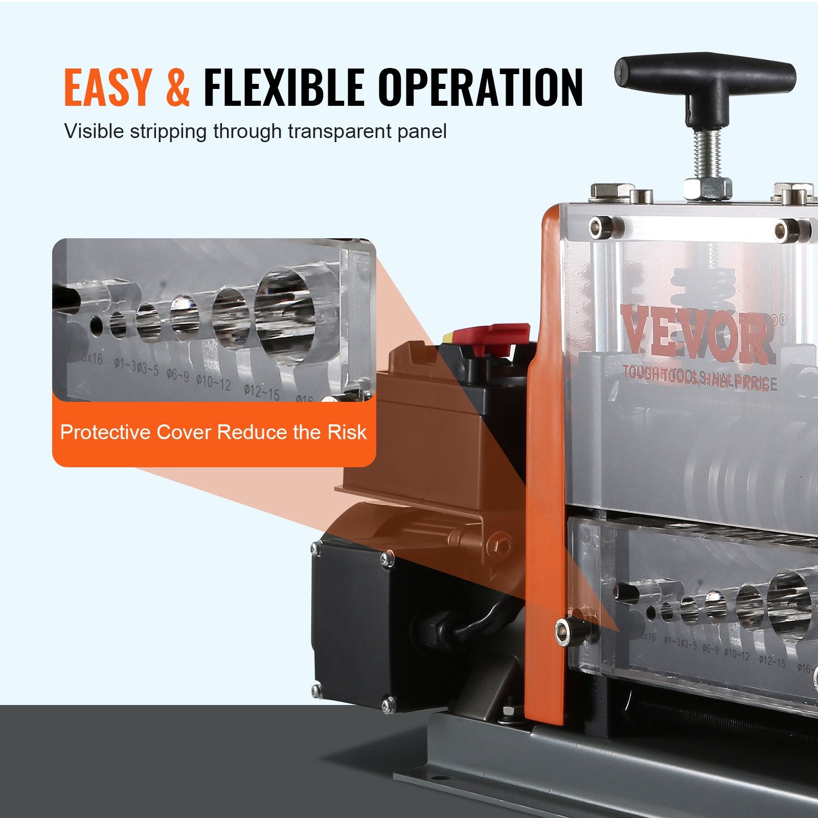 Electric Wire Stripping Machine Copper Cable Stripper 1.5-25 mm 60 W V952-BXJL60W1525MM4XMQV3