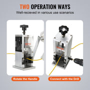 Manual Wire Stripping Machine, 0.06''-0.98'' Copper Stripper with Hand Crank or Drill Powered, Visible V952-BXJYSS11525MMZ4Z6V0