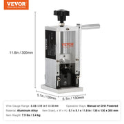 Manual Wire Stripping Machine, 0.06''-0.98'' Copper Stripper with Hand Crank or Drill Powered, Visible V952-BXJYSS11525MMZ4Z6V0
