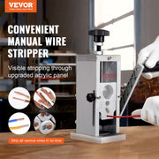 Manual Wire Stripping Machine, 0.06''-1.5'' Copper Stripper with Hand Crank or Drill Powered, Visible V952-BXJYSS11538MMUD21V0