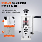 Manual Wire Stripping Machine, 0.06''-1.5'' Copper Stripper with Hand Crank or Drill Powered, Visible V952-BXJYSS11538MMUD21V0