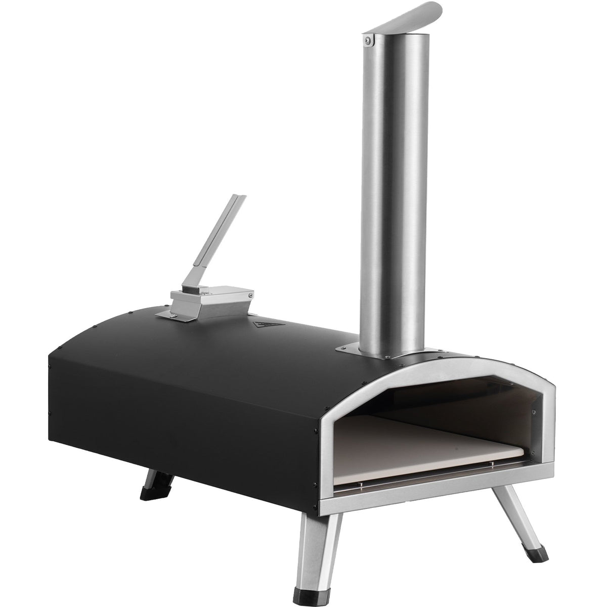 Outdoor Pizza Oven, 12" Wood Fired Pizza Ovens, Pellet Pizza Stove with Thermometer, Portable Pizza Maker for V952-BXPSL12YCKLPIX7UGV0