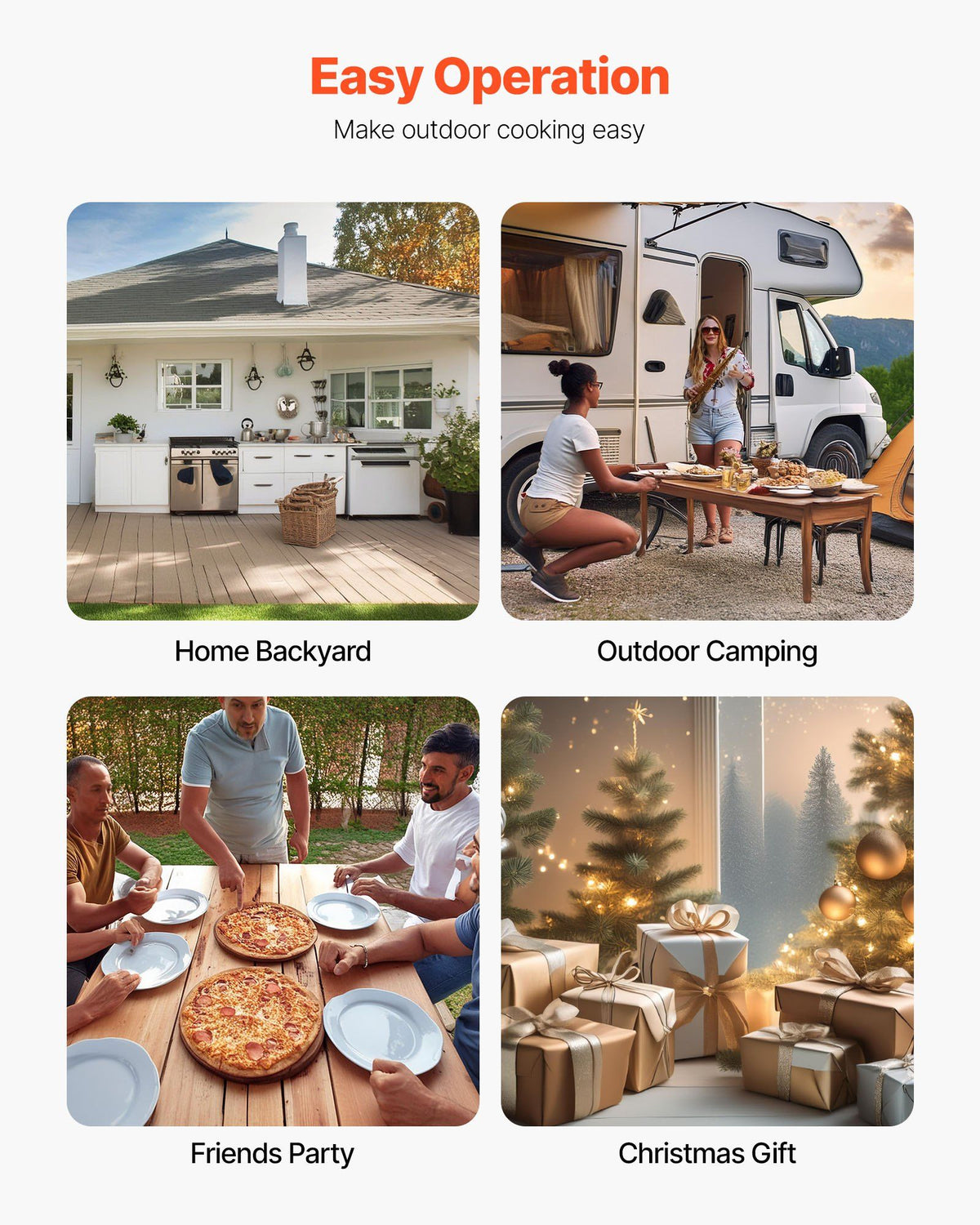 Pizza Oven Outdoor, 12" Pellet Pizza Oven, Portable Pizza-Stove with Built-in Thermometer, Wood Fired V952-BXPSLDNZWDJBYMH4A001V0