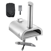 Pizza Oven Outdoor, 12" Pellet Pizza Oven, Portable Pizza-Stove with Built-in Thermometer, Wood Fired V952-BXPSLDNZWDJBYMH4A001V0