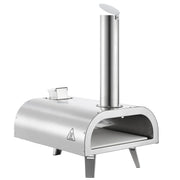 Pizza Oven Outdoor, 12" Pellet Pizza Oven, Portable Pizza-Stove with Built-in Thermometer, Wood Fired V952-BXPSLDNZWDJBYMH4A001V0