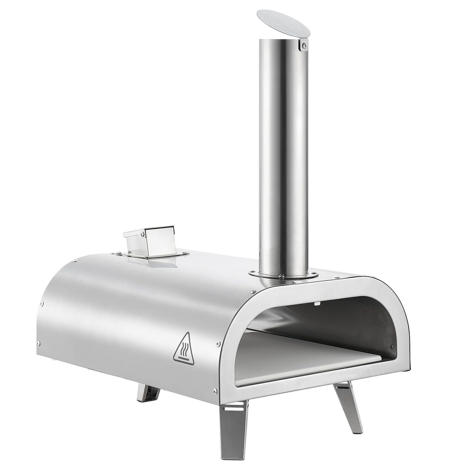 Pizza Oven Outdoor, 12" Pellet Pizza Oven, Portable Pizza-Stove with Built-in Thermometer, Wood Fired V952-BXPSLDNZWDJBYMH4A001V0