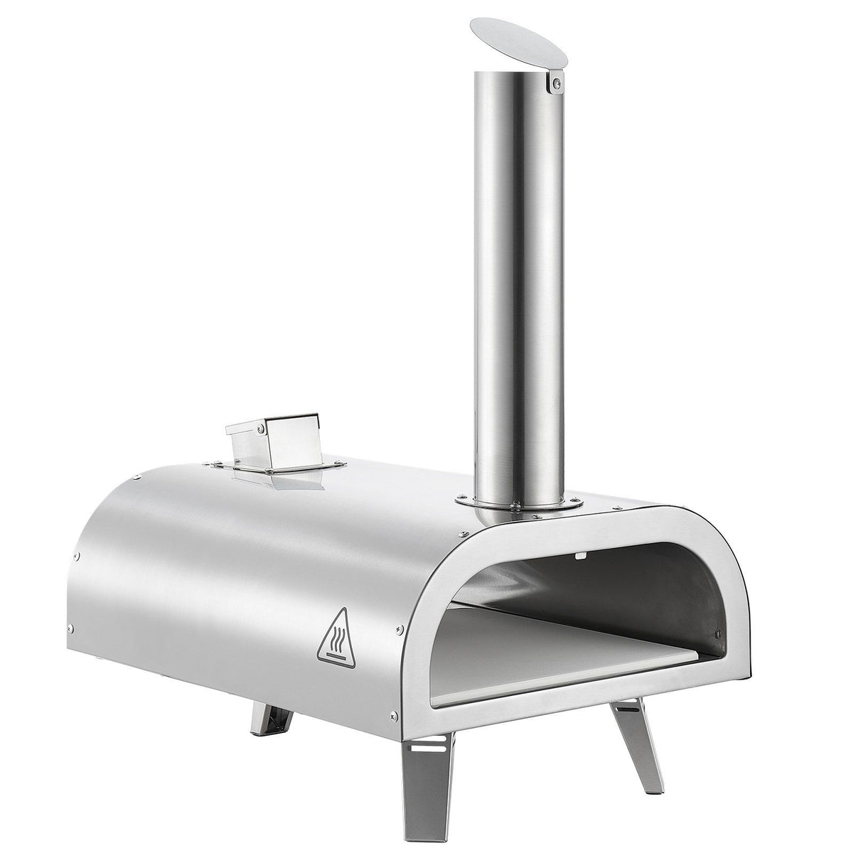 Pizza Oven Outdoor, 12" Pellet Pizza Oven, Portable Pizza-Stove with Built-in Thermometer, Wood Fired V952-BXPSLDNZWDJBYMH4A001V0