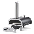 Outdoor Pizza Oven, 12 in Wood Fired Pizza Ovens, Pellet Pizza-Stove with Thermometer & Electric Rotation, V952-BXPSLDNZWDJPCLPZU001V9