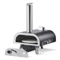 Outdoor Pizza Oven, 12 in Wood Fired Pizza Ovens, Pellet Pizza-Stove with Thermometer & Electric Rotation, V952-BXPSLDNZWDJPCLPZU001V9