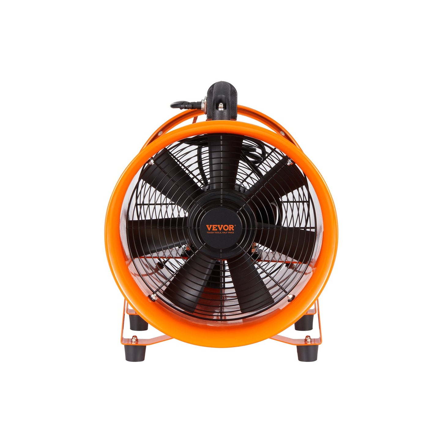Portable Ventilator, 304.8mm/12inch Heavy Duty Cylinder Fan with 10m Duct Hose, 367W Strong Shop Exhaust V952-BXS550W1012IN2YW8V3