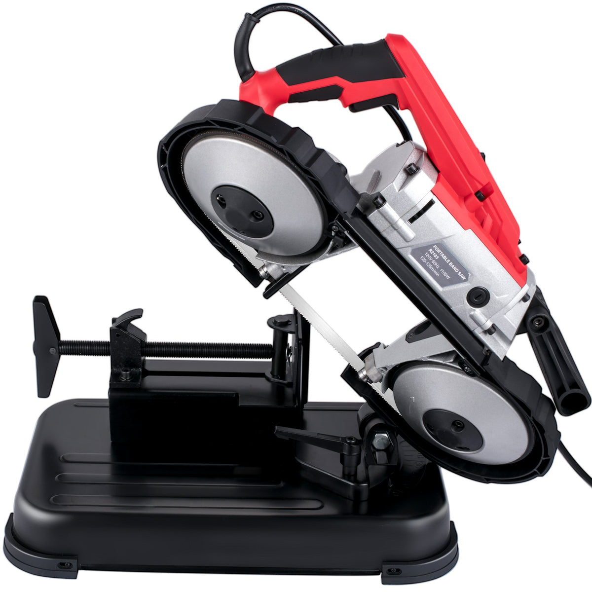 Portable Band Saw,with Removable Alloy Steel Base Cordless Band Saw,127mm Cutting Capacity Hand held Band V952-BXSD5INCH220VT9DGV3