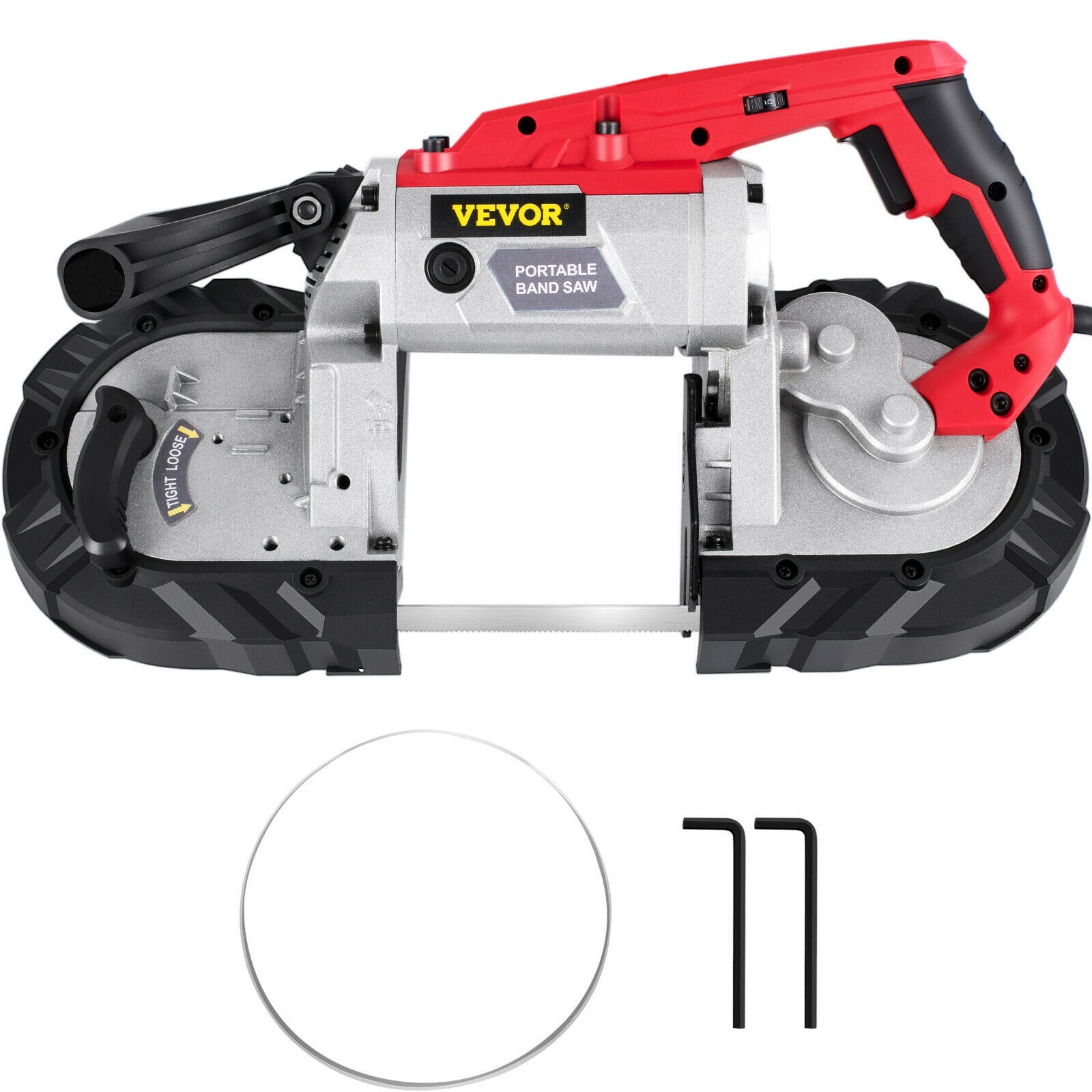 Variable-Speed 127mm Deep Cut Portable Band Saw 220V 10Amp Motor Handheld V952-BXSD5INCH220VTF46V3