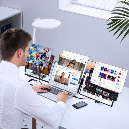 Laptop Screen Extender 14" HD 1080P Portable Monitor for 13"-17" Laptop V952-BXSDNXSQ14YCAKI6CV3