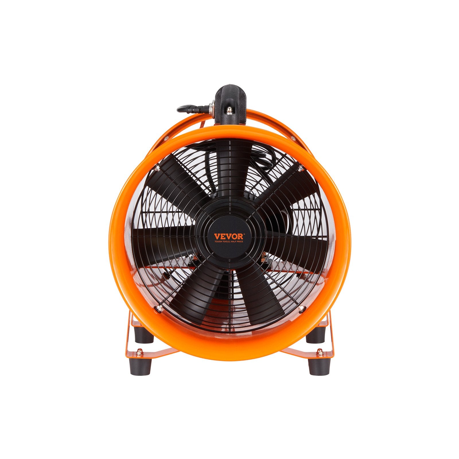 Portable Ventilator, 203.2mm/8inch Heavy Duty Cylinder Fan with 10m Duct Hose, 145W Strong Shop Exhaust V952-BXSG230W108INDT09V3
