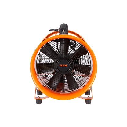 Portable Ventilator, 203.2mm/8inch Heavy Duty Cylinder Fan with 10m Duct Hose, 145W Strong Shop Exhaust V952-BXSG230W108INDT09V3