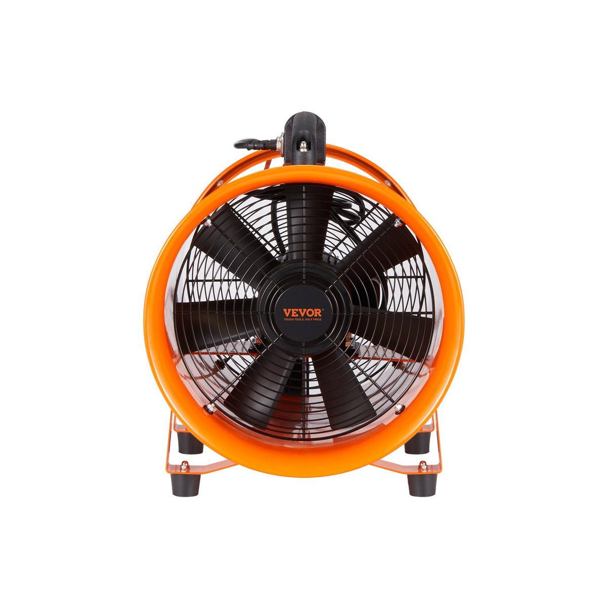 Portable Ventilator, 254mm/10inch Heavy Duty Cylinder Fan with 5m Duct Hose, 255W Strong Shop Exhaust Blower V952-BXSG350W510INTZQVV3