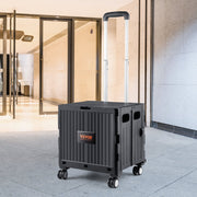 Foldable Utility Cart, 50 kg Load Capacity, Folding Portable Rolling Crate Handcart with Heavy Duty V952-BXSGWCZCZLDW44U3WV0