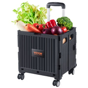 Foldable Utility Cart, 50 kg Load Capacity, Folding Portable Rolling Crate Handcart with Heavy Duty V952-BXSGWCZCZLDW44U3WV0