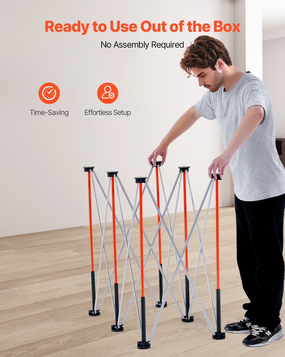 Portable Folding Workstand, 1266 x 665 mm Collapsible Workbench, 1135 kg Weight Capacity, No Assembly V952-BXSGZTPPSL4F8JA6T001V0