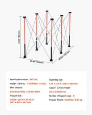 Portable Folding Workstand 1267 x 665 mm Collapsible Work Stand 1135 kg V952-BXSGZTPPSL4FAB6G7001V0