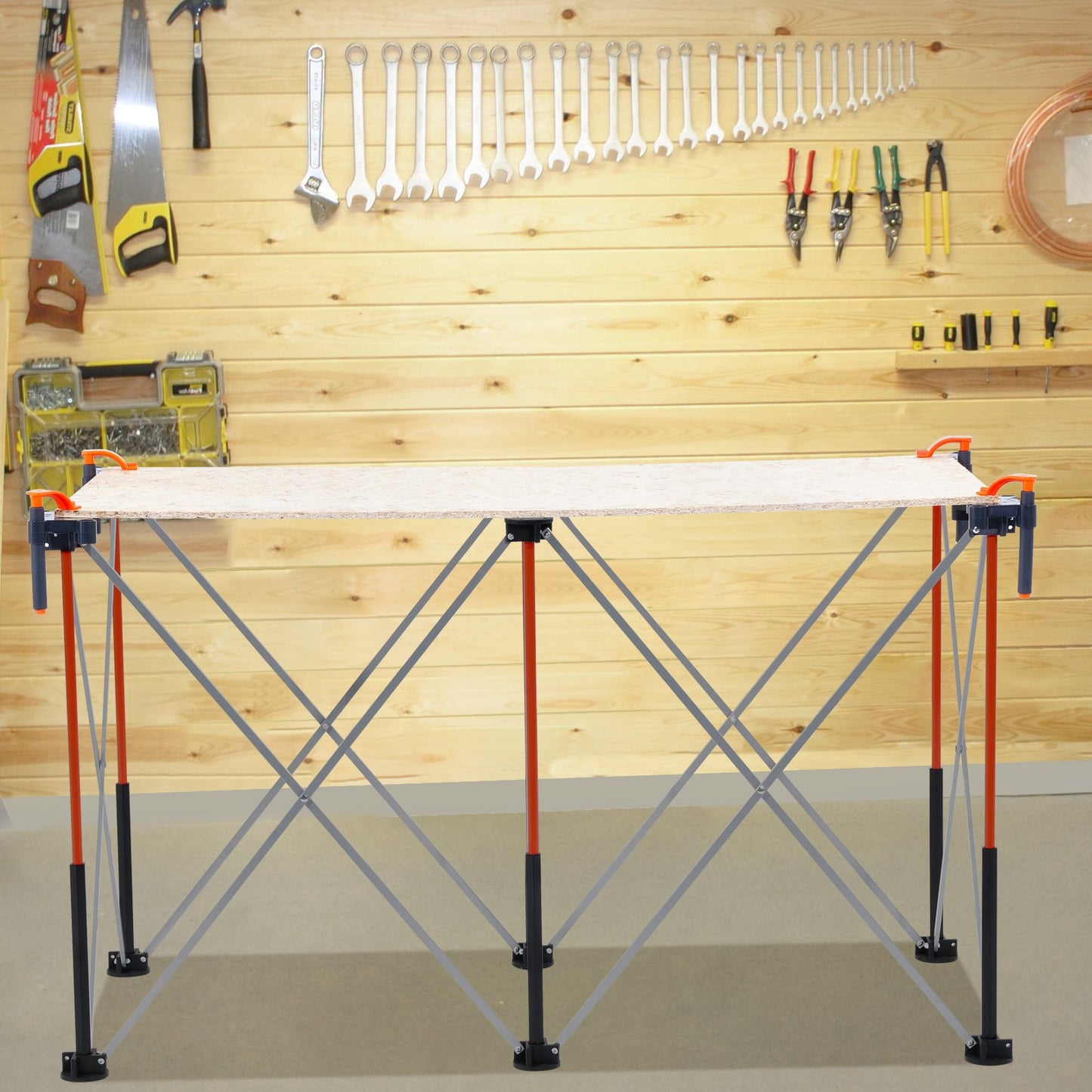 Portable Folding Workstand 1267 x 665 mm Collapsible Work Stand 1135 kg V952-BXSGZTPPSL4FAB6G7001V0